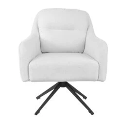 Fauteuil Draaibaar - Stof Beige - 75x70x85cm - Matthias -Meubelpromotie 008057c9d54742dd934e45e9823ff0f1