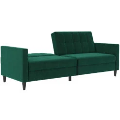 Hartford - 3-zits Slaapbank Donkergroen Fluweel -Meubelpromotie 0112bec5d07d44b6ab16650317f3b772