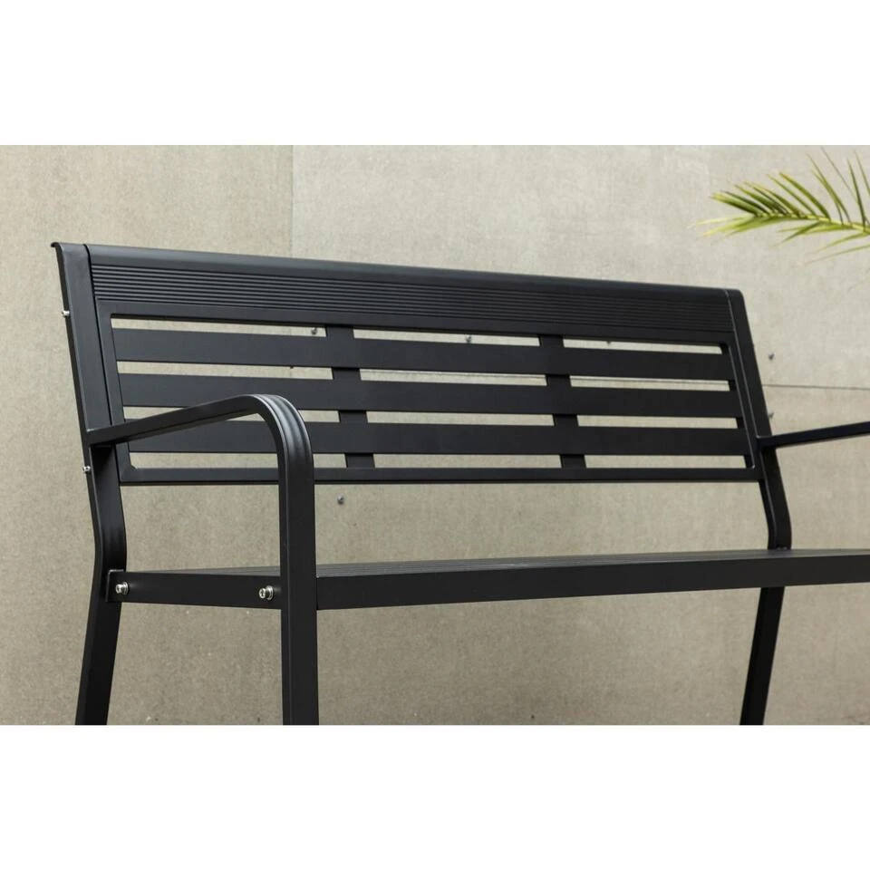 Svea - Layla Tuinbank - 125 Cm - Zwart 5 Svea - Layla Tuinbank - 125 Cm - Zwart - Afbeelding 3