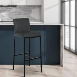 CLP Barkruk Freeport Zwart Frame - Kunstleer - Donkergrijs 11 CLP Barkruk Freeport Zwart Frame - Kunstleer - Donkergrijs -Meubelpromotie 033f19c97d60407a9f639ac77ed97022