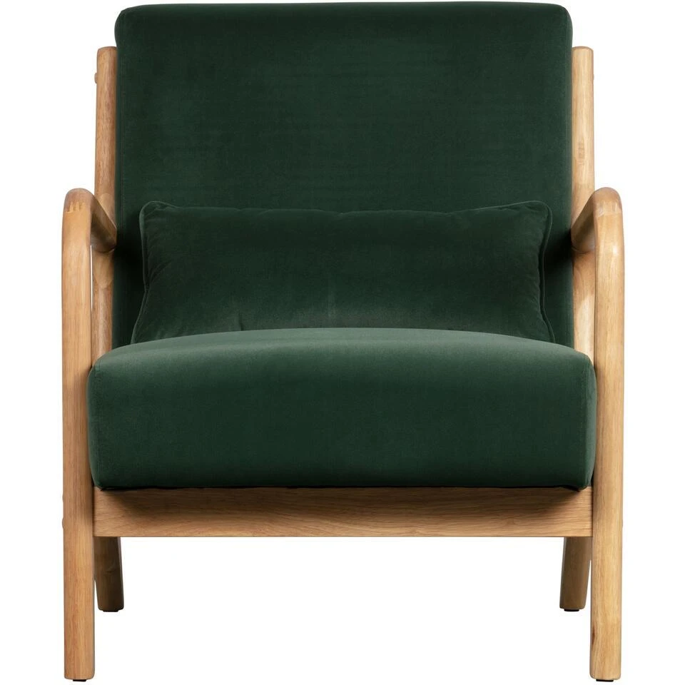 WOOOD Mark Fauteuil - Velvet - Flesgroen - 75x67x82 6 WOOOD Mark Fauteuil - Velvet - Flesgroen - 75x67x82 - Afbeelding 4