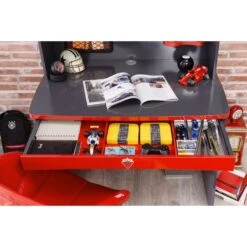 Cilek Champion Racer - Autobureau - Jongenskamer - 68x107x175 Cm - Rood -Meubelpromotie 041a773291a640e5910a71711a461b07