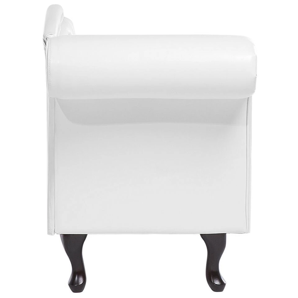 LATTES - Chaise Longue - Wit - Linkerzijde - Kunstleer 11 LATTES - Chaise Longue - Wit - Linkerzijde - Kunstleer - Afbeelding 9