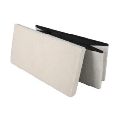 Merkloos Urban Living Poef/hocker/opbergbox - Creme Wit - 76 X 38 X 38 Cm 9 Merkloos Urban Living Poef/hocker/opbergbox - Creme Wit - 76 X 38 X 38 Cm -Meubelpromotie 04a31e341a174c04b2b75643918cabe6