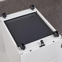 Afsluitbaar Ladeblok / Bureaukast 39x60 Cm - 3 Lades - Wit -Meubelpromotie 04d388164d1247aaa2a8f6a8b0f9998b