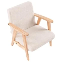 LINDE - Kinderfauteuil - Lichtbeige - Bouclé -Meubelpromotie 05331ebb7aae448b896296a4164e0bb7