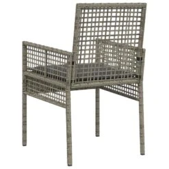 VidaXL - Tuinstoel - Grijs - Poly Rattan - 53 X 60 X 85cm -Meubelpromotie 065aba6523ae4a3c8e881bc37f357a9b
