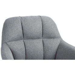 CLP Barkruk Natoma Zwart Frame - Stof - Grijs -Meubelpromotie 06f010233f6b49c1936109685dd85c5b