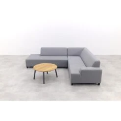 Malaga/Mindo - Hoekbank Loungeset Chaise Longue - Lichtgrijs -Meubelpromotie 07bcf244721946859e331880f0d733b5