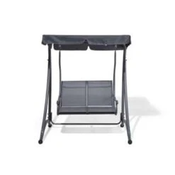 Beliani Schommelbank TESERO - Grijs Staal -Meubelpromotie 08e830153750415bbb0dbce24ef08ae1