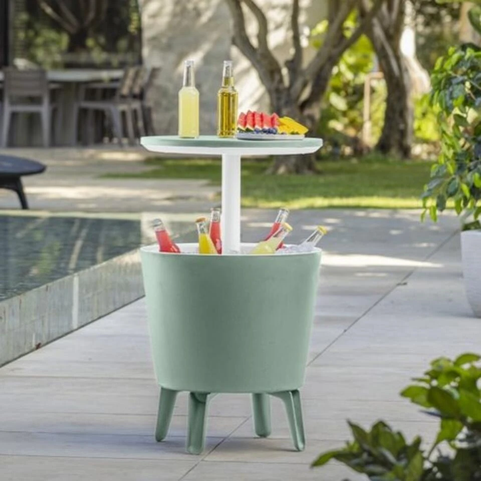 Keter Coolbar Partytafel - 49.5x49.5x57cm - Groen 7 Keter Coolbar Partytafel - 49.5x49.5x57cm - Groen - Afbeelding 5