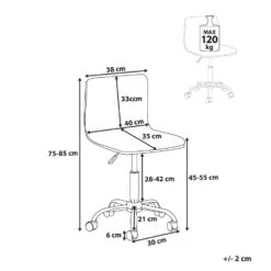 ORLANDO - Bureaustoel - Donkergrijs - Kunstleer -Meubelpromotie 09a5d8a2816e4b1eaff356a9badb72ba 1