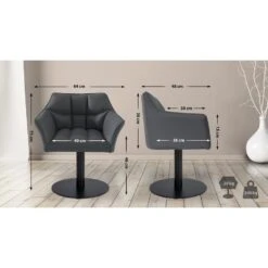 CLP Lounger Damaso Zwart Frame - Kunstleer - Grijs -Meubelpromotie 0a7a3b8aad244c42a28d353762dd50c8