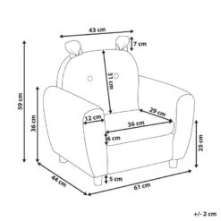 MARIBO - Kinderfauteuil - Beige - Linnen 14 MARIBO - Kinderfauteuil - Beige - Linnen -Meubelpromotie 0a8d2045ec1c4144bcfcc79e6c20bb22