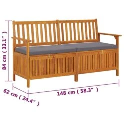 VidaXL - Bank - Grijs - Hout - 148 X 62 X 84 Cm 17 VidaXL - Bank - Grijs - Hout - 148 X 62 X 84 Cm -Meubelpromotie 0b22cb502d48483e8ee1d702599231ed