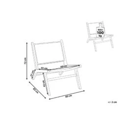 Beliani Eetkamerstoel MIDDLETOWN - Natuurlijk Mahoniehout -Meubelpromotie 0bc1aac6501d4125a8432755fb174f67