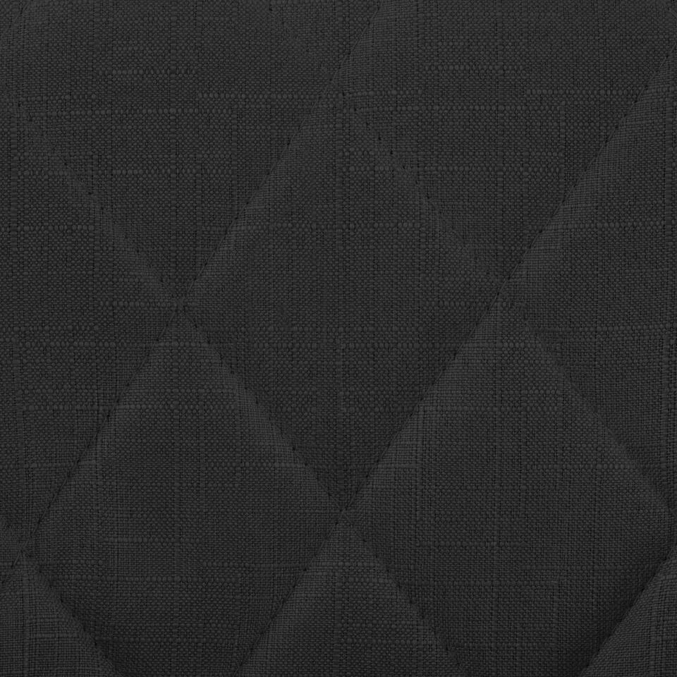 CLP Barkruk Lazio Zwart Frame - Stof - Zwart 9 CLP Barkruk Lazio Zwart Frame - Stof - Zwart - Afbeelding 7