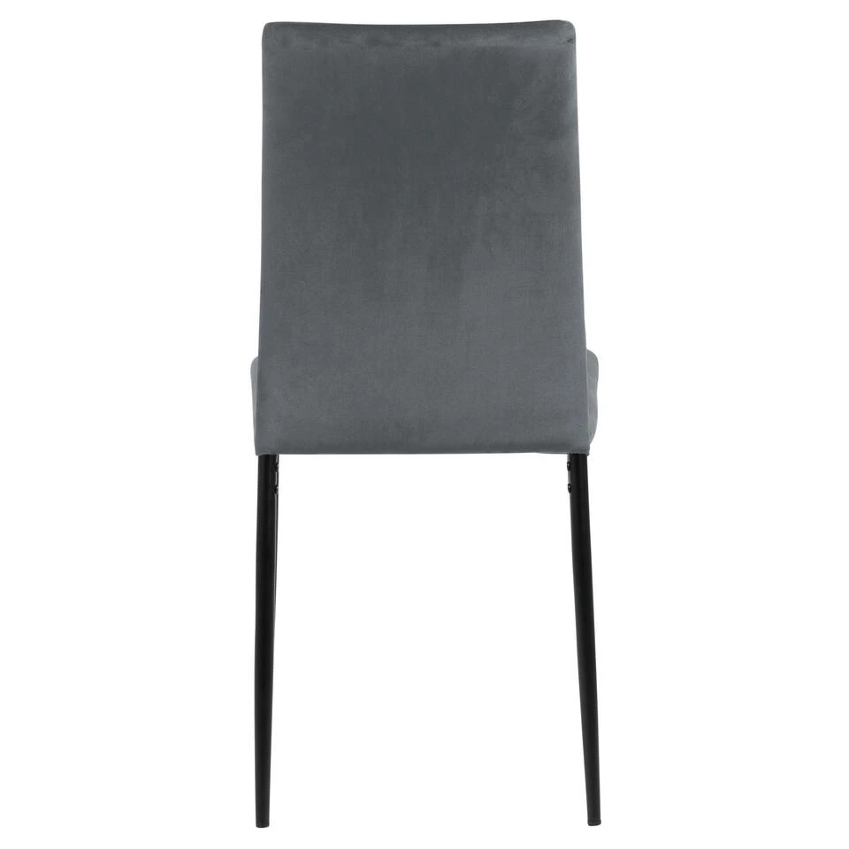 Sohome Eetkamerstoel - Set Van 4 - Sabreen - Velvet - Grijs 6 Sohome Eetkamerstoel - Set Van 4 - Sabreen - Velvet - Grijs - Afbeelding 4