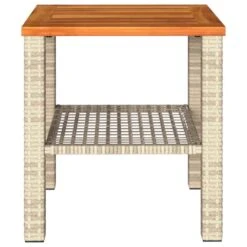 VidaXL - Loungetafel Met Opbergruimte - Beige - Poly Rattan En Hout - 40x40x42cm 16 VidaXL - Loungetafel Met Opbergruimte - Beige - Poly Rattan En Hout - 40x40x42cm -Meubelpromotie 0d1477242ca240f9a8fc2573ba5a5a06