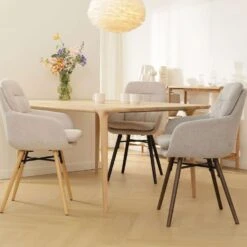 Nolon Nena-Mia Eetkamerstoel Grijs - Armleuning - Zwarte Houten Poten 17 Nolon Nena-Mia Eetkamerstoel Grijs - Armleuning - Zwarte Houten Poten -Meubelpromotie 0d3e81d6b42b484d96f5a7844c48cd07