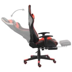 VidaXL - Gamingstoel - Rood - PVC -Meubelpromotie 0dbbe35a87f14dde873d1f9c7ec18d9a