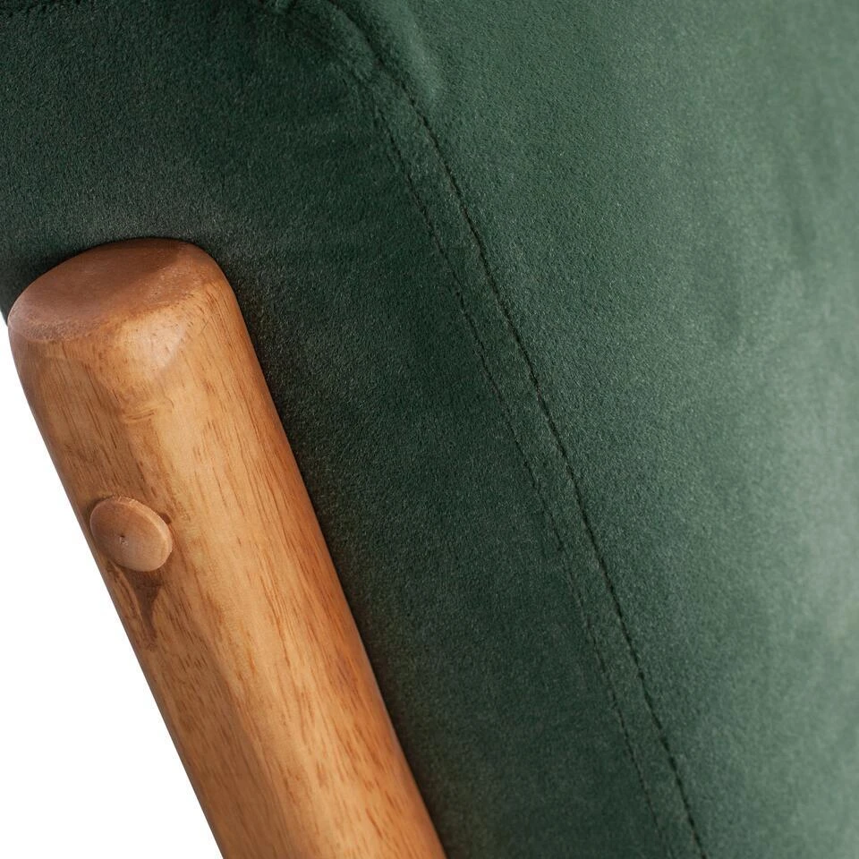 WOOOD Mark Fauteuil - Velvet - Flesgroen - 75x67x82 5 WOOOD Mark Fauteuil - Velvet - Flesgroen - 75x67x82 - Afbeelding 3