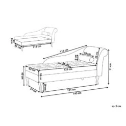 PESSAC - Chaise Longue - Donkergroen - Rechterzijde - Fluweel 15 PESSAC - Chaise Longue - Donkergroen - Rechterzijde - Fluweel -Meubelpromotie 0f51b0b5794c48649aab64a25efb95af