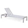 Beliani Tuinligstoel NARDO - Wit Kunsthout, Aluminium 1 Beliani Tuinligstoel NARDO - Wit Kunsthout, Aluminium -Meubelpromotie 1000000652