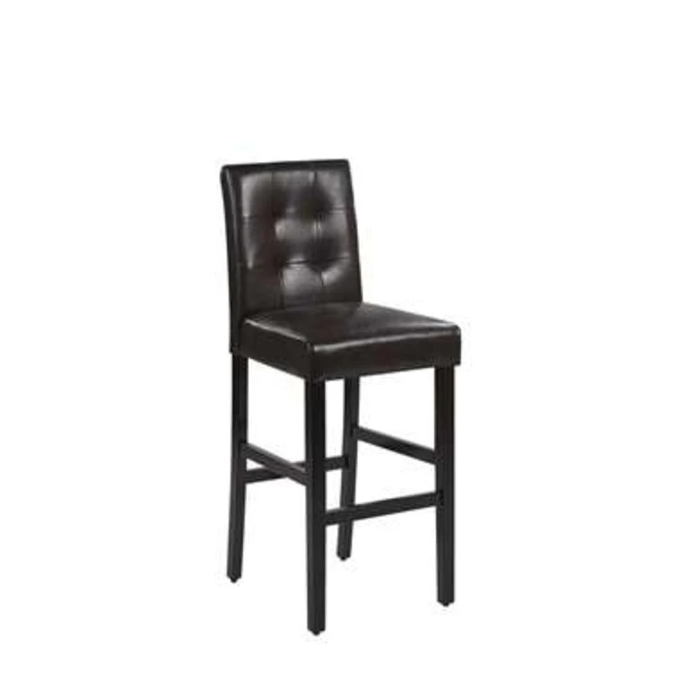 Beliani Barkruk MADISON - Bruin Kunstleer 3 Beliani Barkruk MADISON - Bruin Kunstleer