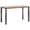 VidaXL Tuintafel 123x60x74 Cm Massief Acaciahout Antraciet En Bruin -Meubelpromotie 1000006150