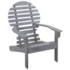 VidaXL Stoel Adirondack Massief Acaciahout Grijs 1 VidaXL Stoel Adirondack Massief Acaciahout Grijs -Meubelpromotie 1000006330