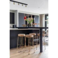 Barkruk Alice - Karamel - Velvet 9 Barkruk Alice - Karamel - Velvet -Meubelpromotie 1000022110 0111