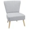 Beliani Fauteuil VAASA - Grijs Polyester -Meubelpromotie 1000027722