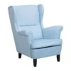 Beliani Oorfauteuil ABSON - Blauw Polyester -Meubelpromotie 1000027783
