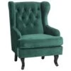 Beliani Oorfauteuil ALTA - Groen Fluweel -Meubelpromotie 1000027814