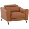 Beliani Fauteuil NARWIK - Bruin Kunstleer, Leer 2 Beliani Fauteuil NARWIK - Bruin Kunstleer, Leer -Meubelpromotie 1000027816