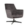LABEL51 Fauteuil Toby Antraciet Velours 1 LABEL51 Fauteuil Toby Antraciet Velours -Meubelpromotie 1000028439