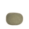 LABEL51 Poef Knitted - Olijfgroen - Katoen - M 2 LABEL51 Poef Knitted - Olijfgroen - Katoen - M -Meubelpromotie 1000028469
