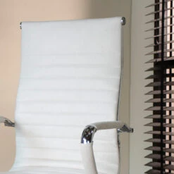 Industriële Bureaustoel Matt Wit Hoog Ecoleder - 50x55x112 Cm - Leder - Wit 7 Industriële Bureaustoel Matt Wit Hoog Ecoleder - 50x55x112 Cm - Leder - Wit -Meubelpromotie 1000042412 0101