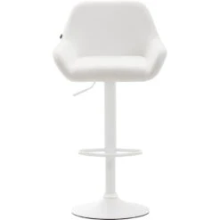 CLP Barkruk Braga Wit Frame Kunstleer - Wit 6 CLP Barkruk Braga Wit Frame Kunstleer - Wit -Meubelpromotie 1000043285 0101