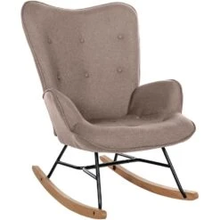 CLP Schommelstoel Sanka Stof - Taupe