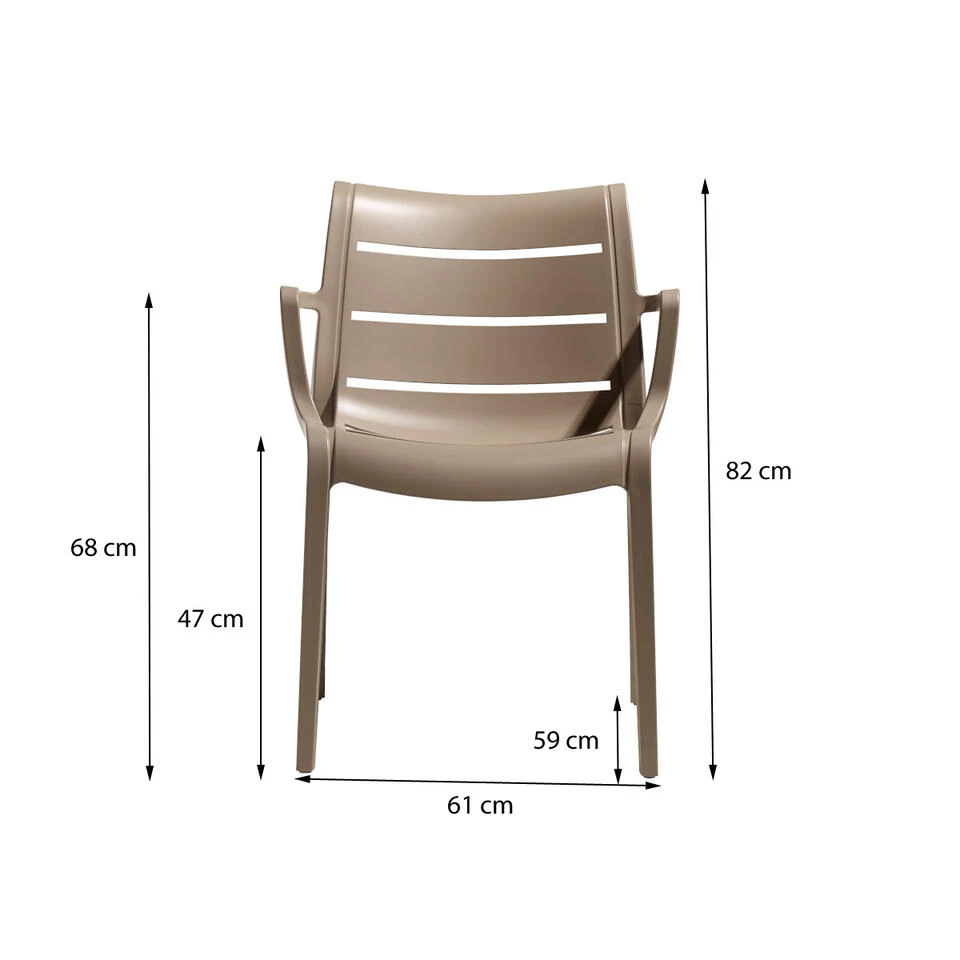 Scab Sunset Tuinstoel - Zand 4 Scab Sunset Tuinstoel - Zand - Afbeelding 2