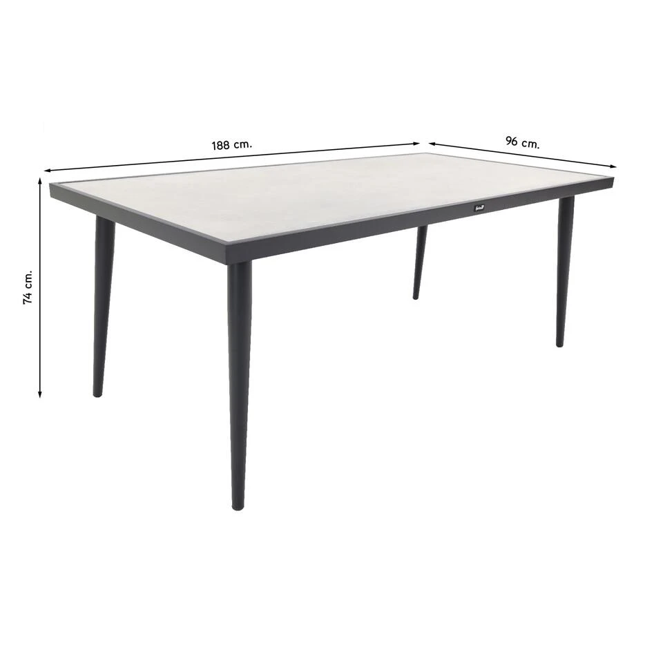 Hartman Constantine Tafel 188 X 96 Cm. - Xerix / Ceramic 5 Hartman Constantine Tafel 188 X 96 Cm. - Xerix / Ceramic - Afbeelding 3