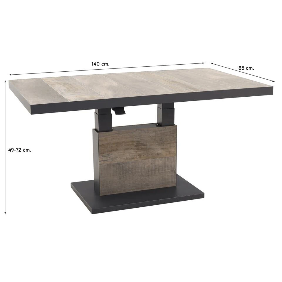 VDG Jersey Verstelbare Tuintafel Deluxe - 140 X 85 Cm 4 VDG Jersey Verstelbare Tuintafel Deluxe - 140 X 85 Cm - Afbeelding 2