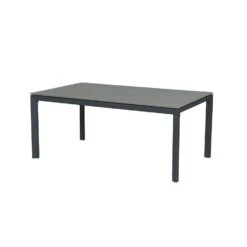 Garden Impressions Palmas Tuintafel Antraciet - Grijs 180x107 Cm