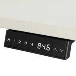 Elektrisch Verstelbaar Bureau - 160x80 Cm - Dual Motor - Zwart / Licht Eiken 7 Elektrisch Verstelbaar Bureau - 160x80 Cm - Dual Motor - Zwart / Licht Eiken -Meubelpromotie 1000055996 0101