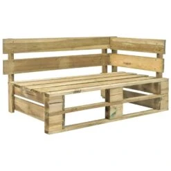 VidaXL Tuinhoekbank Pallet Groen Geïmpregneerd Grenenhout 7 VidaXL Tuinhoekbank Pallet Groen Geïmpregneerd Grenenhout -Meubelpromotie 1000056408 0101