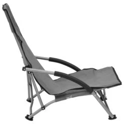 VidaXL Strandstoelen 2 St Inklapbaar Stof Grijs 8 VidaXL Strandstoelen 2 St Inklapbaar Stof Grijs -Meubelpromotie 1000056434 0103