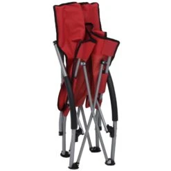 VidaXL Strandstoelen 2 St Inklapbaar Stof Rood -Meubelpromotie 1000056441 0105