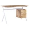 Beliani Bureau ASHLAND - Lichte Houtkleur Mdf 2 Beliani Bureau ASHLAND - Lichte Houtkleur Mdf -Meubelpromotie 1000057454